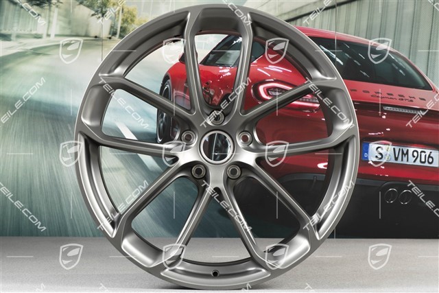 22" Felge GT, Front, 10J x 22 ET48, Platinum-Seidenmatt