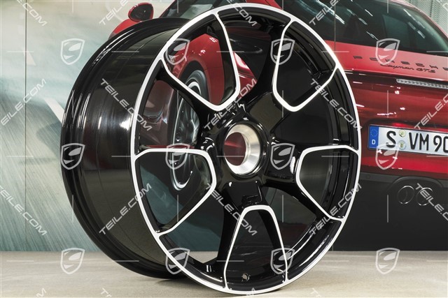 20-inch Turbo S Exclusive Design wheel rim, 9,5J x 20 ET44, black high gloss