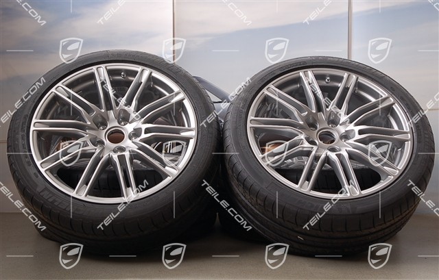 21-inch SportEdition summer wheel set, GT-silver metallic, wheels 10J x 21 ET50 + summer tyres 295/35 R 21 107Y XL, without TPMS