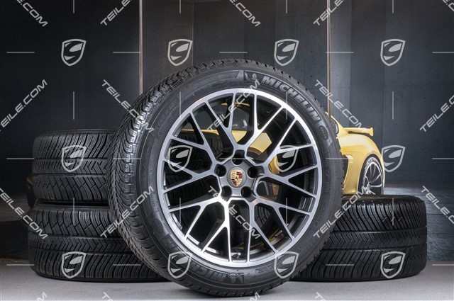 20" "RS Spyder Design" Winterräder Satz, Felgen 9J x 20 ET26 + 10J x 20 ET19, Michelin Winterreifen 265/45 R 20 + 295/40 R 20, mit RDK-Sensoren