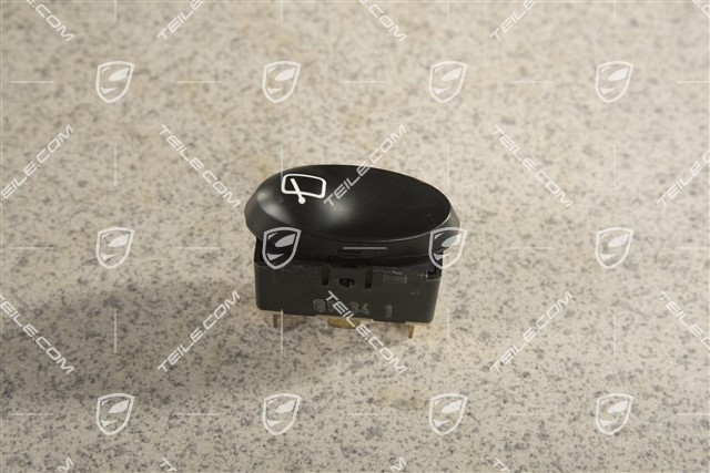Przycisk wycieraczki tylnej szyby, czarny mat, UK