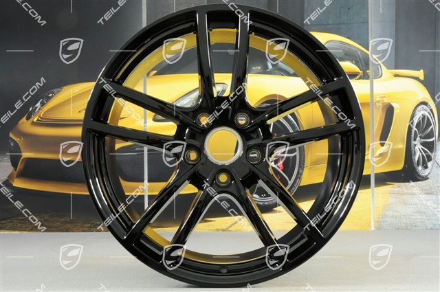 20" komplet felg Cayenne Sport, 10,5J x 20 ET64 + 9J x 20 ET50, czarny wysoki połysk