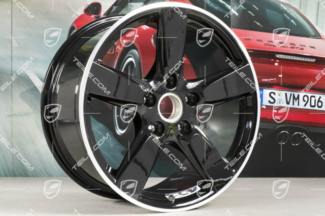 19" Felga Cayman S, 9,5J x 19 ET45, gwiazda felgi czarna