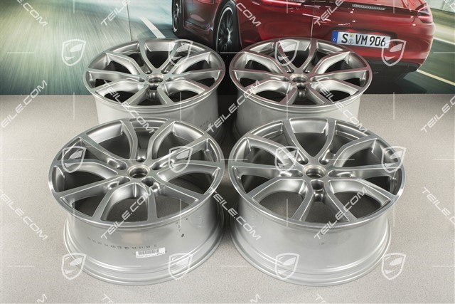 21" Komplet felg Cayenne Exclusive Design, 11J x 21 ET49 + 9,5J x 21 ET46, do Cayenne Coupé,