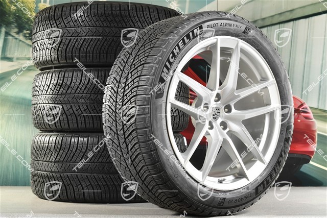 20" "Macan S" Winterräder Satz, Felgen 9J x 20 ET26 + 10J x 20 ET19, Michelin Winterreifen 265/45 R 20 + 295/40 R 20, mit RDK-Sensoren