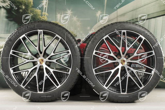 21" RS Spyder Design II Sommerräder, Felgen 9,5J x 21 ET27 + 10J x 21 ET19 + Michelin Sommerreifen 265/40 R21 + 295/35 R21, mit RDK-Sensoren