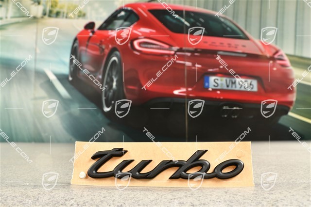 Coupe, TURBO Emblemat / napis, czarny półmat