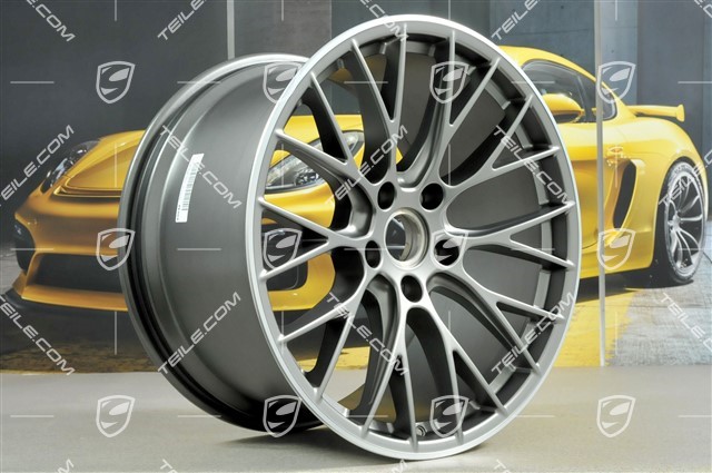 20" Felgensatz RS SPYDER Design, 8,5J x 20 ET49 + 11,5J x 20 ET56, Platinum-Seidenmatt