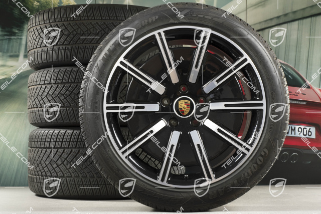 20" Sport Aero Winterräder Satz, Felgen 9J x 20 ET54 + 11J x 20 ET60, Goodyear Winterreifen 245/45 R20 + 285/40 R20