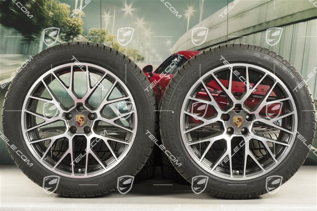 20-inch "RS Spyder Design" winter wheels set, rims 9J x 20 ET26 + 10J x 20 ET19, Dunlop Winter Sport 4D winter tyres 265/45 R20 + 295/40 R20, with TPMS