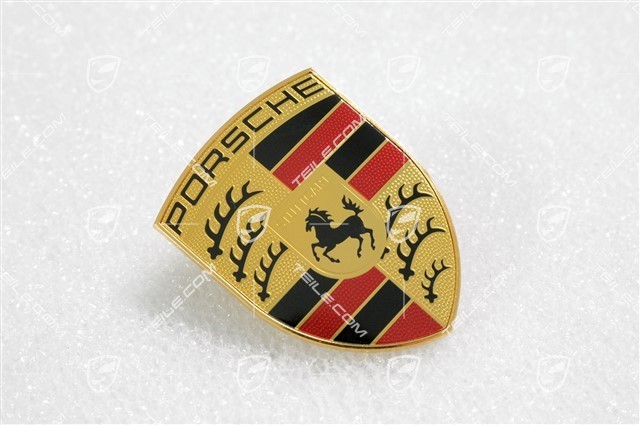 Porsche bonnet badge, crest
