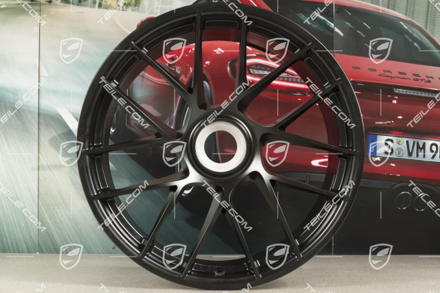 20" Felge Turbo Sport III, Zentralverschluss, 11,5J x 20 ET56, schwarz seidenmatt