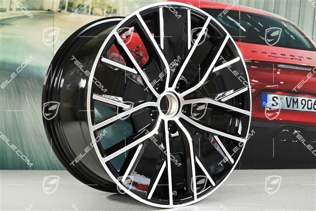 21" Macan Design wheel rim, 10.5J x 21 ET 47, high-gloss black