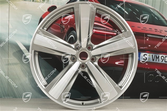 21-inch wheel rim "Exclusive Sport Design" 9,5J x 21 ET 27, platin silver