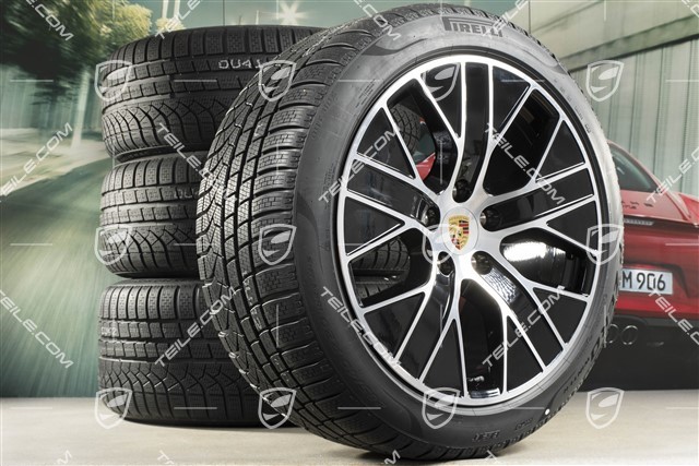 20" Turbo Aero Winterräder Satz, Felgen 9J x 20 ET54 + 11J x 20 ET60, Pirelli Winterreifen 245/45 R20 + 285/40 R20