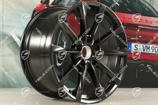 19" Felga Boxster S, 10J x 19 ET45, czarny satynowy półmat