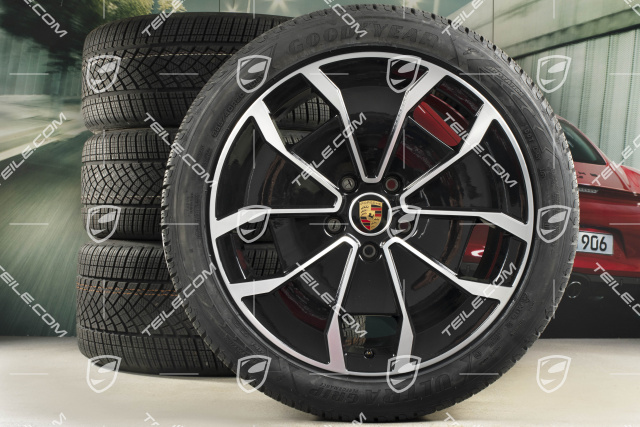 20" Turbo Aero Design Winterräder Satz, Felgen 9J x 20 ET54 + 11J x 20 ET60, Goodyear Winterreifen 245/45 R20 + 285/40 R20