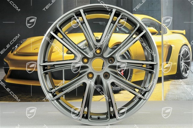 21-inch wheel rim Panamera Exclusiv, 9,5J x 21 ET71, in Platinum silver metallic