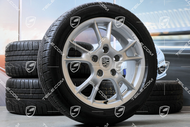 17" Boxster II Winterräder Satz, Felgen 6,5J x 17 ET55 + 8J x 17 ET40 + Winterreifen 205/55 R17 + 235/50 R17