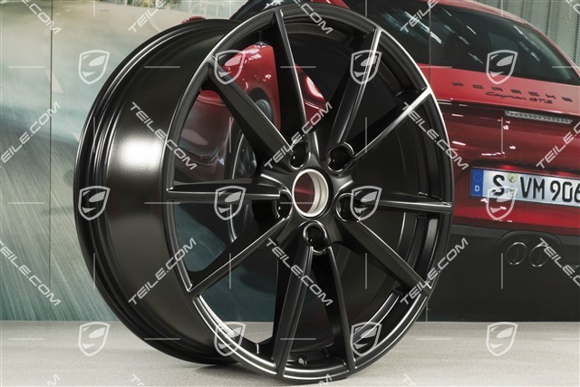 20-inch wheel rim Carrera S, 8,5J x 20 ET53 in black satin-mat