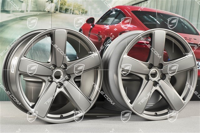 19-inch "Sport Classic" wheel rim set, rims 8,5J x 19 ET21 + 9J x 19 ET21, platinum satin mat