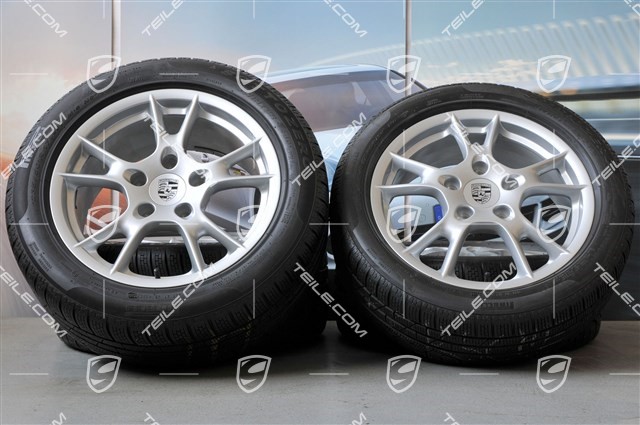 17" Boxster II Winterräder Satz, Felgen 6,5J x 17 ET55 + 8J x 17 ET40 + Winterreifen 205/55 R17 + 235/50 R17