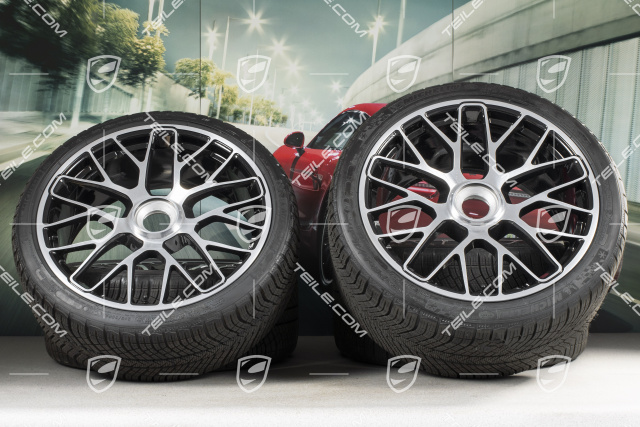 GT3 20" winter wheels  "Turbo S" central locking, 9J x 20 ET51 + 11J x 20 ET59 + NEW Michelin winter tyres 245/35 R20+295/30 R20, TPMS.