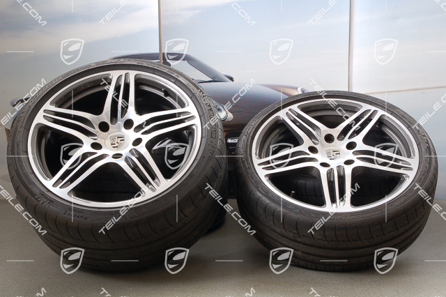 19" Sommerräder Satz Turbo I, Felgen 8 J x 19 ET 57 + 11 J x 19 ET 51 + NEUE Sommerreifen 235/35 ZR 19 + 305 /30 ZR 19