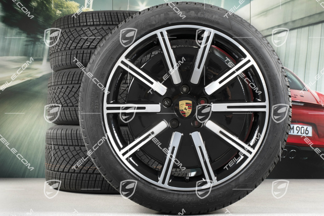 20" Sport Aero Winterräder Satz, Felgen 9J x 20 ET54 + 11J x 20 ET60 + NEUE Goodyear Winterreifen 245/45 R20 + 285/40 R20