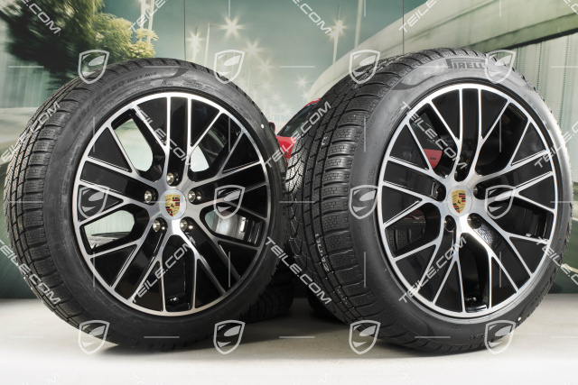 20" Turbo Aero Winterräder Satz, Felgen 9J x 20 ET54 + 11J x 20 ET60, Pirelli Winterreifen 245/45 R20 + 285/40 R20