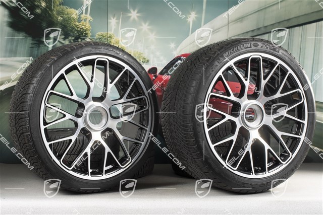 GT3 20" winter wheels  "Turbo S" central locking, 9J x 20 ET51 + 11J x 20 ET59 + NEW Michelin winter tyres 245/35 R20+295/30 R20, TPMS.