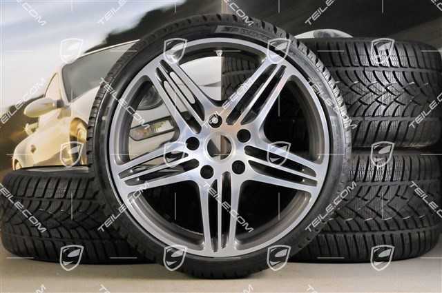 19-inch winter wheel set Turbo (4 wheels + 4 tyres),8,5J x 19 ET56 + 11J x 19 ET51, 235/35R19 + 295/30R19, with TPM