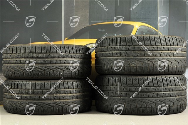 18" Boxster koła zimowe komplet, 8J x 18 ET57 + 9J x 18 ET47 + opony zimowe Pirelli Sottozero II 235/45 R18 + 265/45 R18, z czujnikami ciśnienia RDK