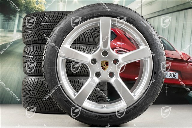 19" Cayman S Winterräder Satz, Felgen 8J x 19 ET57 + 10J x 19 ET45, Michelin Pilot Alpin 4 Winterreifen 235/40 R19 + 265/40 R19