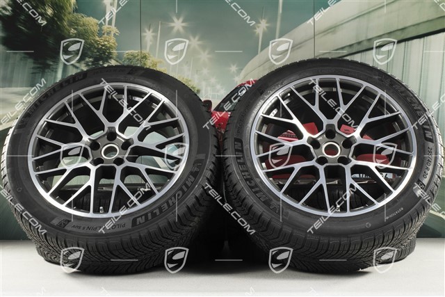 20" "RS Spyder Design" Winterräder Satz, Felgen 9J x 20 ET26 + 10J x 20 ET19, Michelin Pilot Alpin 5 SUV Winterreifen 265/45 R20 + 295/40 R20, mit RDK-Sensoren