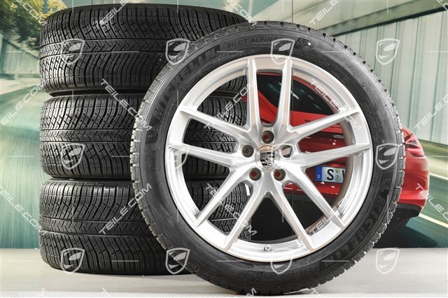 20" "Macan S" Winterräder Satz, Felgen 9J x 20 ET26 + 10J x 20 ET19, Michelin Winterreifen 265/45 R 20 + 295/40 R 20, mit RDK-Sensoren