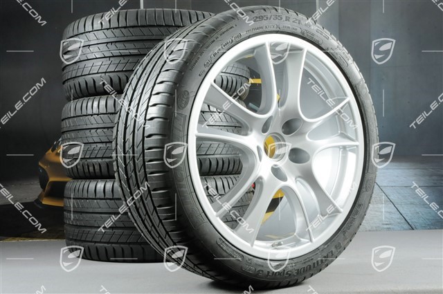 21" komplet kół letnich, Cayenne Sport / GTS, felgi 10J x 21 ET50 + 10Jx21 ET50, opony 295/35 R21Y