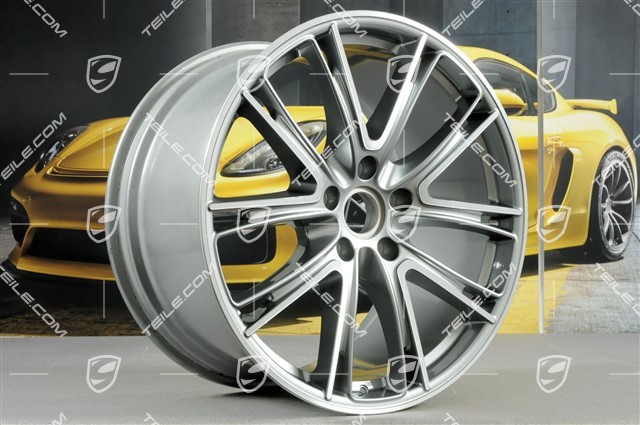 21" Felge Panamera Exclusiv, 11,5J x 21 ET69, Platinsilber-Metallic