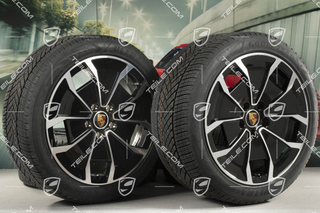 20" Turbo Aero Design Winterräder Satz, Felgen 9J x 20 ET54 + 11J x 20 ET60, Goodyear Winterreifen 245/45 R20 + 285/40 R20