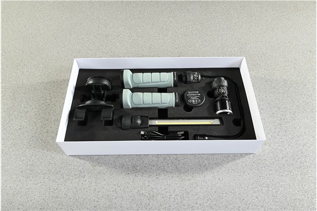 LED light set / LED flashlight set, workshop, inspection and pocket flashlight