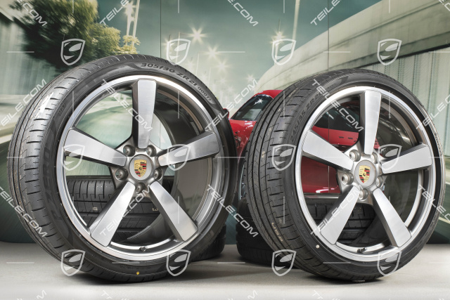 20"+21" Sommerräder Satz Carrera Exclusive Design, Felgen 8,5J x 20 ET53 + 11,5J x 21 ET67 + Pirelli Sommerreifen 245/35 R20 + 305/30 R21, mit RDK-Sensoren