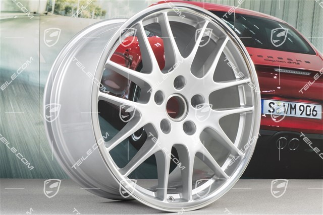 20-inch RS Spyder wheel rim set, 9,5J x 20 ET65 + 10,5J x 20 ET65, silver, for winter tires