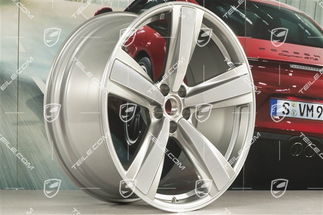 21-inch wheel rim "Exclusive Sport Design" 9,5J x 21 ET 27, platin silver