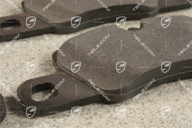 Brake pads, rear axle, for Black / silver / red