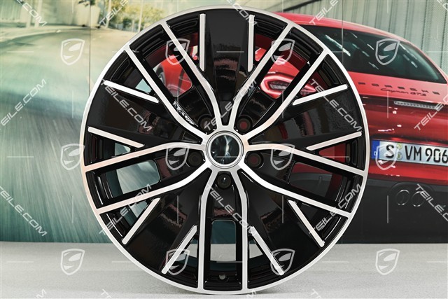 21" Macan Design wheel rim, 10.5J x 21 ET 47, high-gloss black
