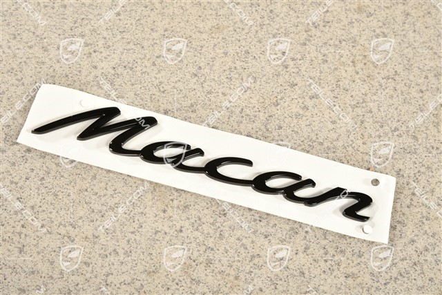 Schriftzug / Abzeichen / Emblem "Macan", Glanzschwarz