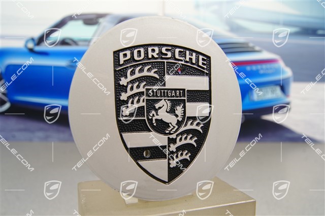 Radzierdeckel, Porsche Wappen in Schwarz