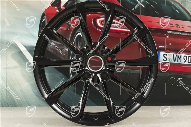 19" Felga Boxster S, 10J x 19 ET45, czarny satynowy półmat