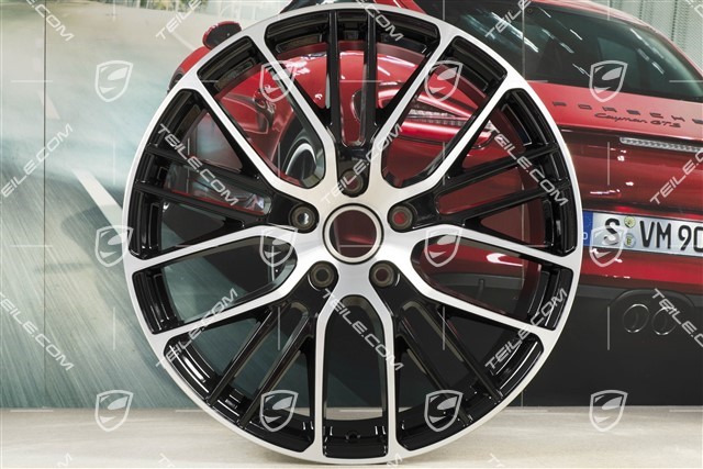 21-inch Panamera Exclusive Design Sport wheel rim, 9,5J x 21 ET71, black high gloss