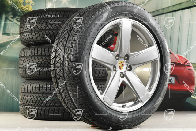 19" "Sport Classic" Winterräder Satz, Felgen 8,5J x 19 ET21 + 9J x 19 ET21 + Pirelli Winterreifen 235/55 R19 + 255/50 R19, mit RDK-Sensoren